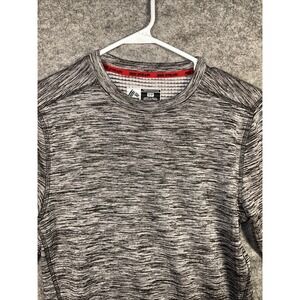 NWT RBX Gray Men's Fleece Long Sleeve Athletic‎ Performance T-Shirt Crewneck S